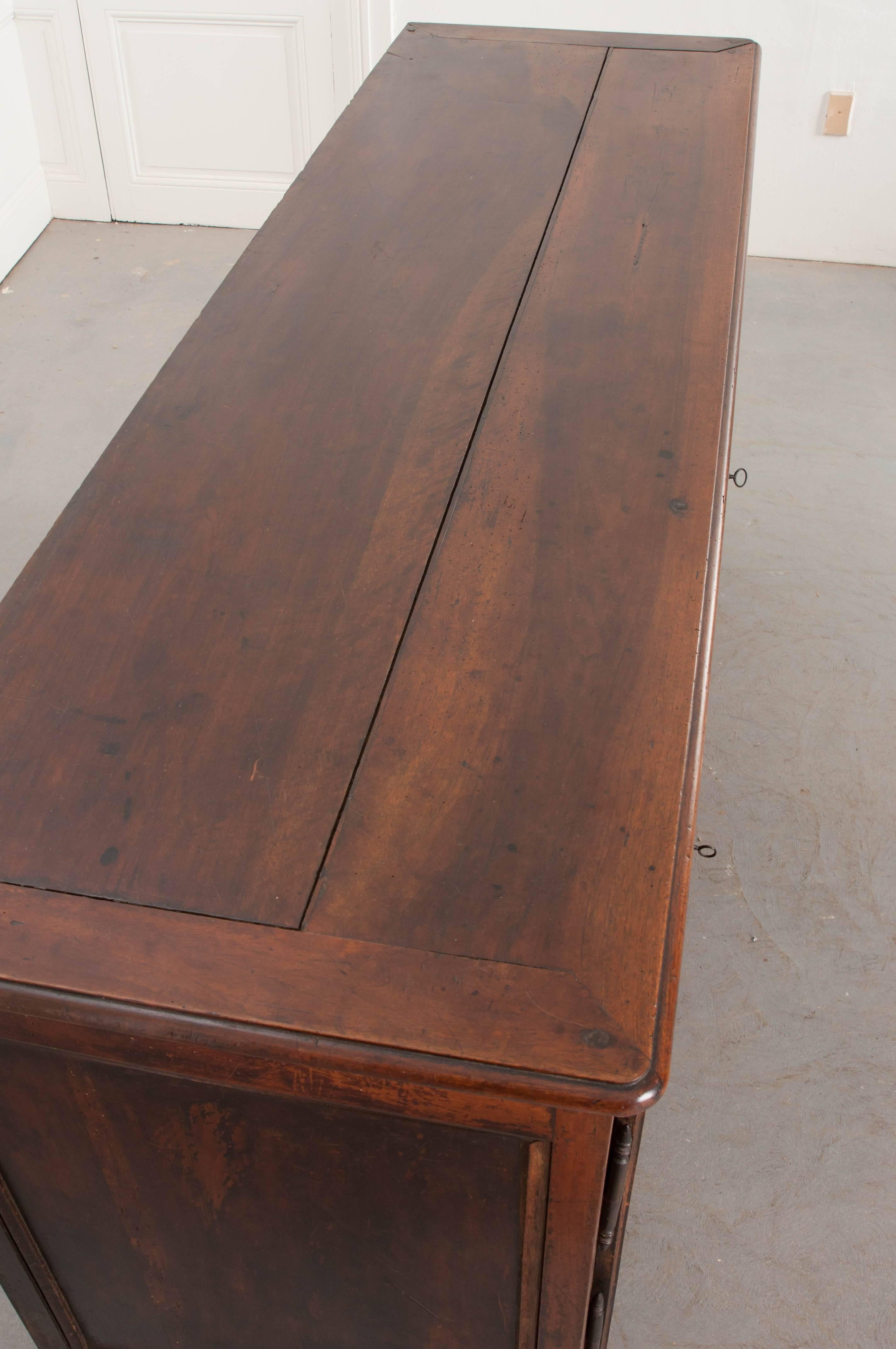 French 19th Century Transitional Walnut Enfilade 1