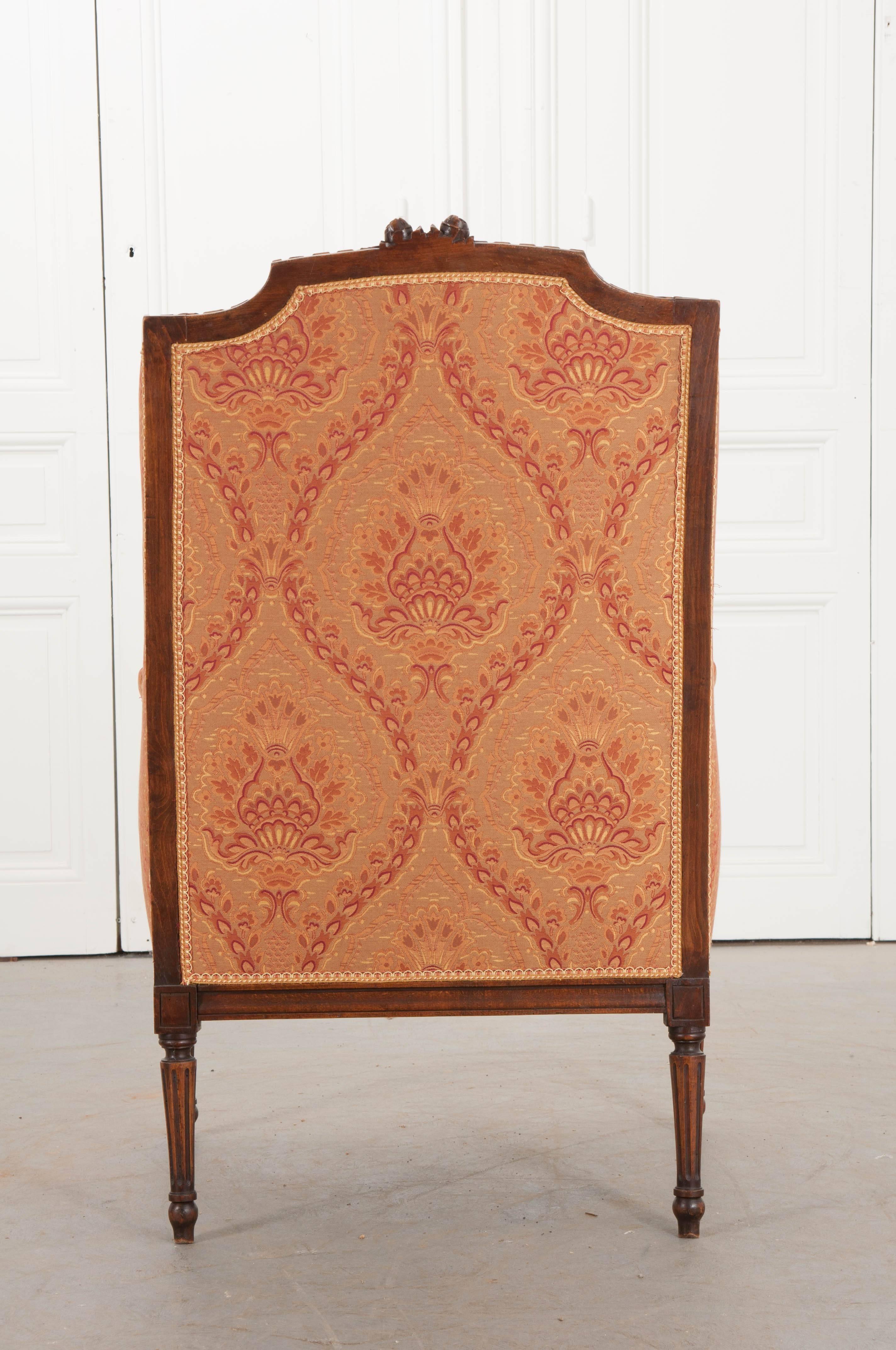 French 19th Century Louis XVI Upholstered Bergère 5