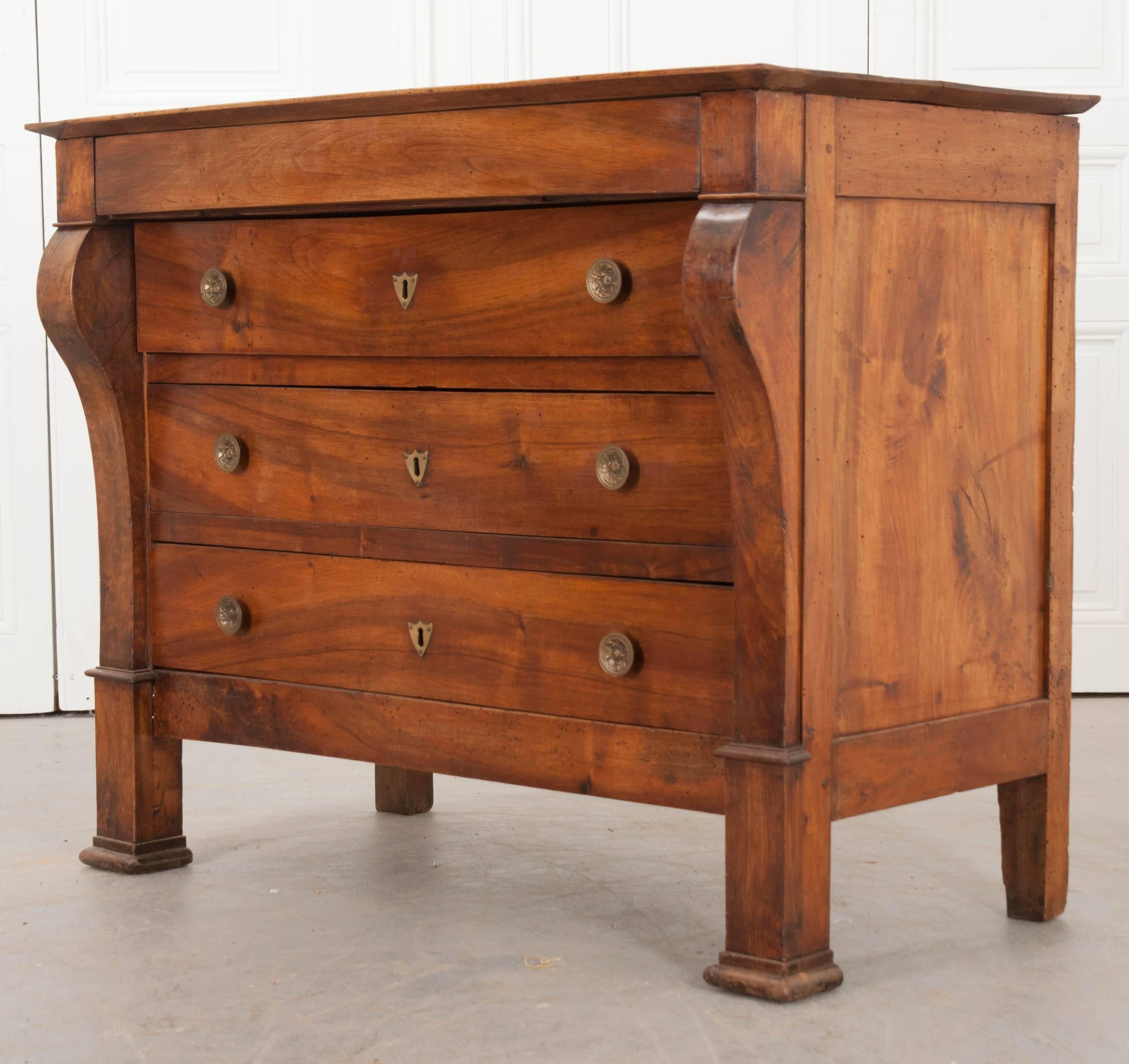 French 19th Century Transitional Walnut Commode 4