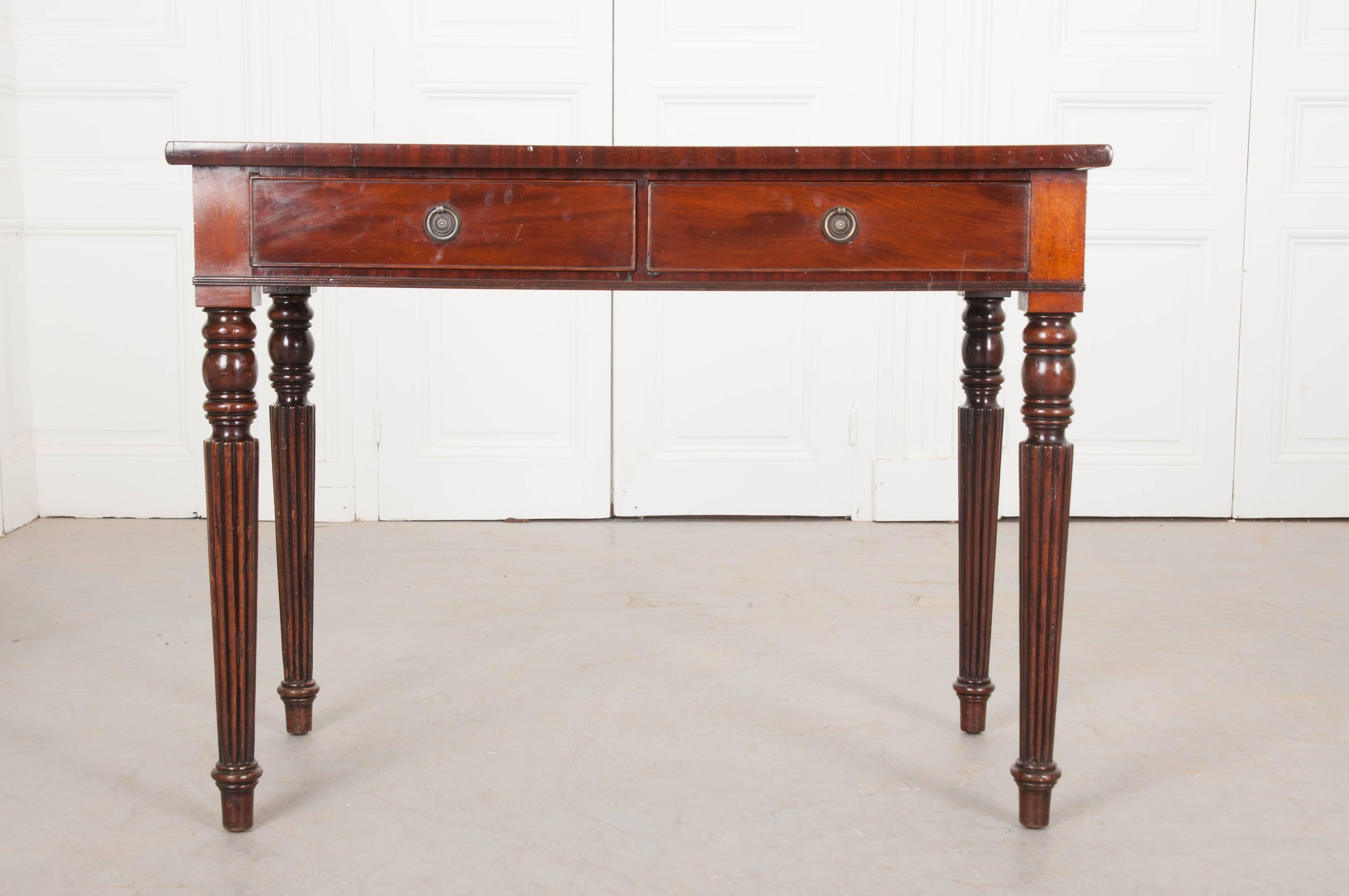 19th Century Regency Mahogany Writing Table 3