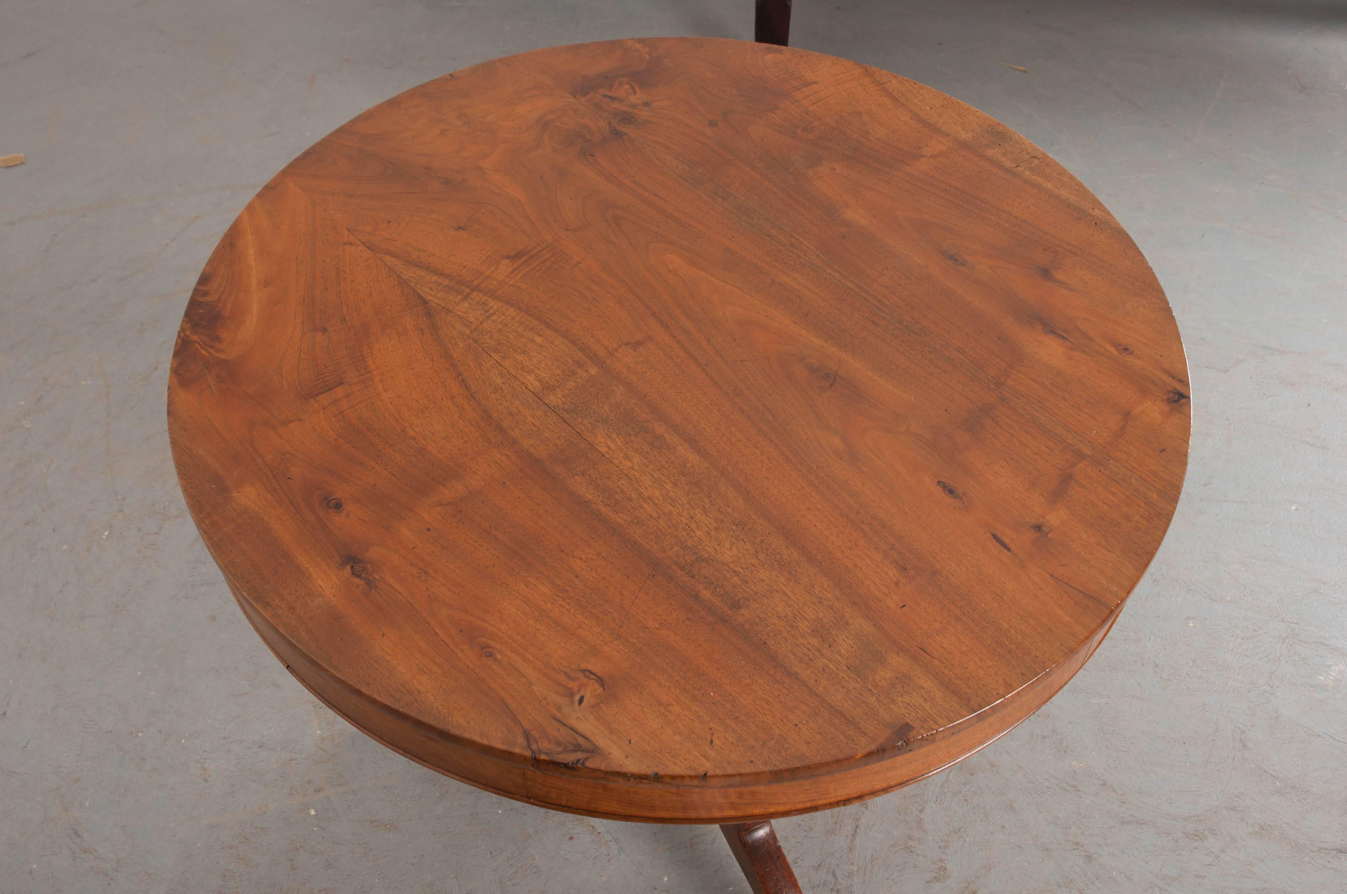 French 19th Century Walnut Pedestal Centre Table 2