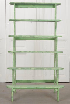 English Vintage Painted Ladder Étagère