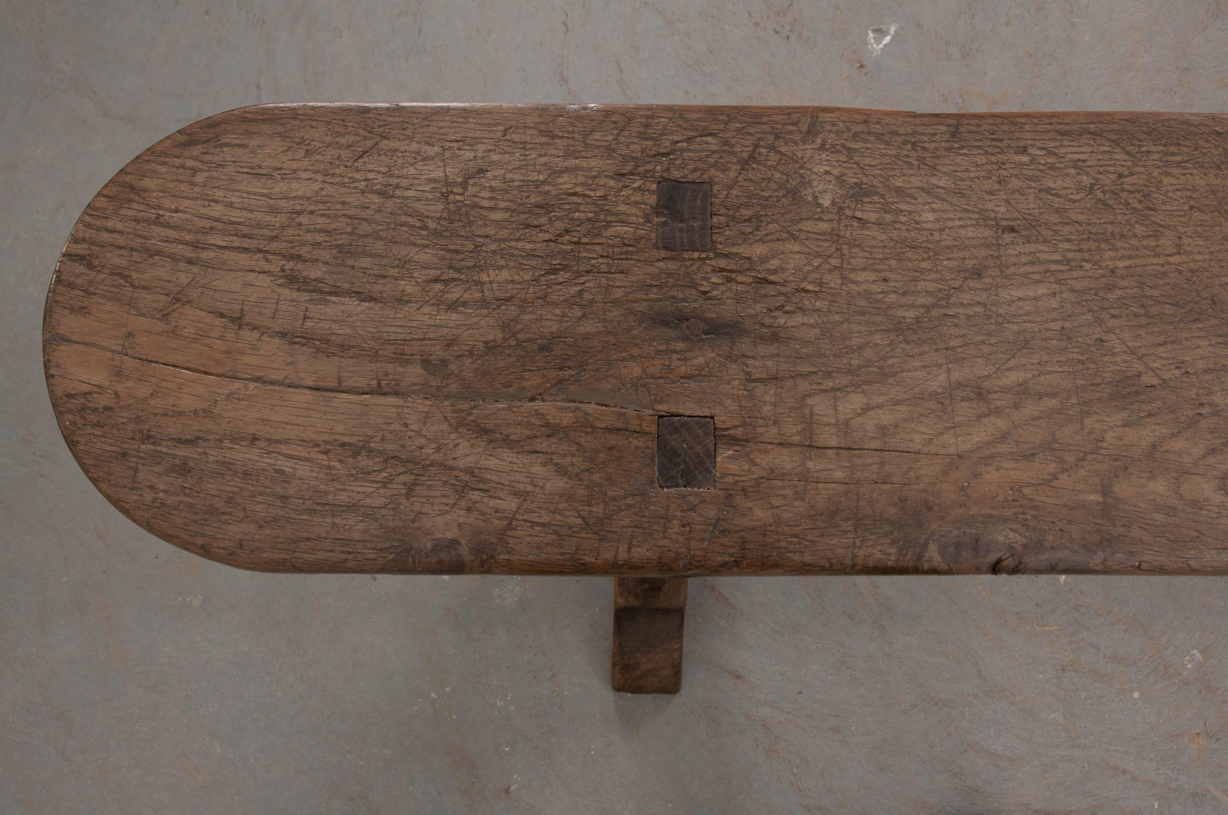 English 19th Century Oak Bench 3