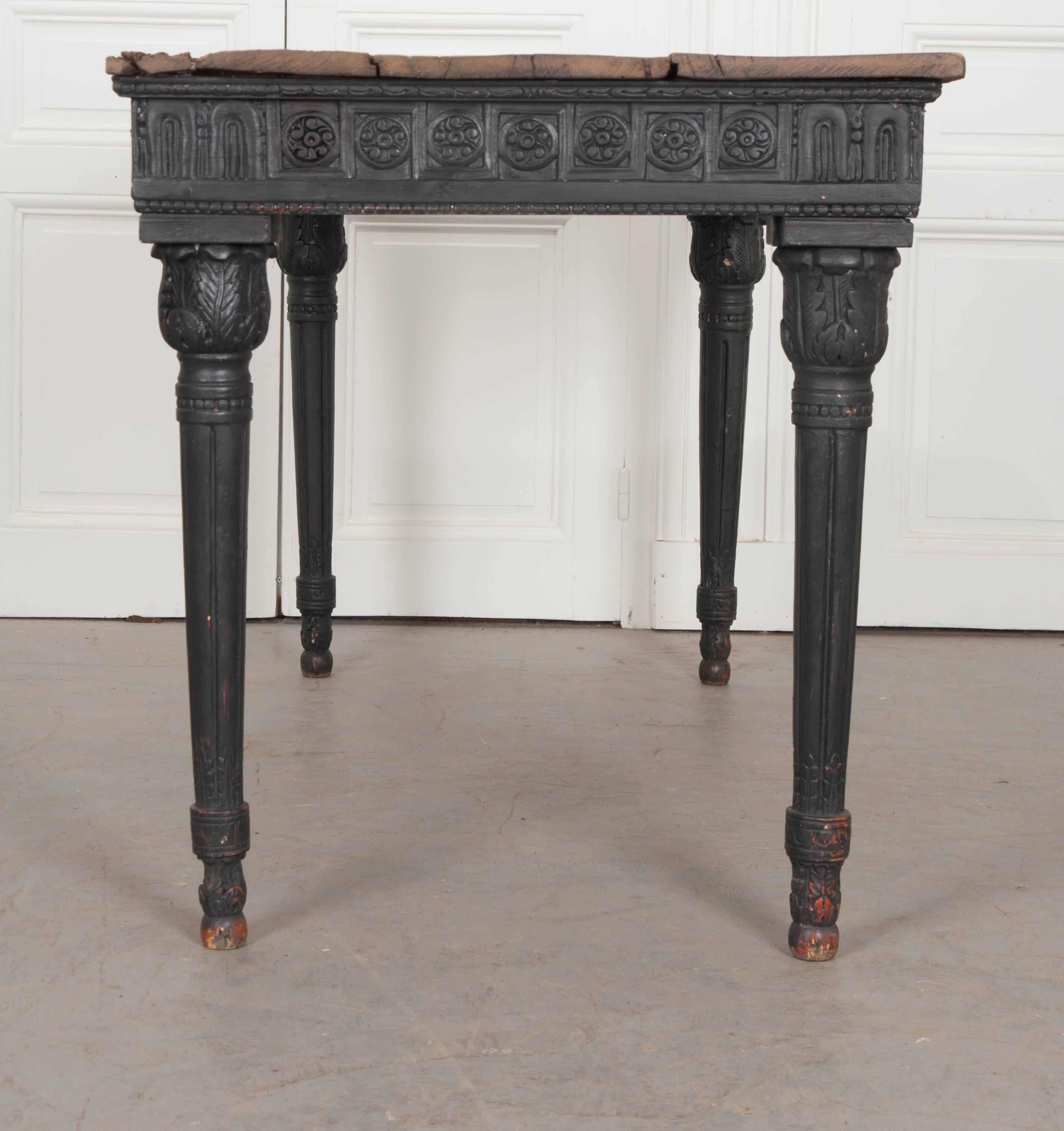 19th Century Painted Spanish Console 5