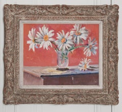 French 19th Century Framed Floral Oil Painting