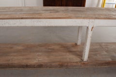 French Early 20th Century Pine Draper's Table