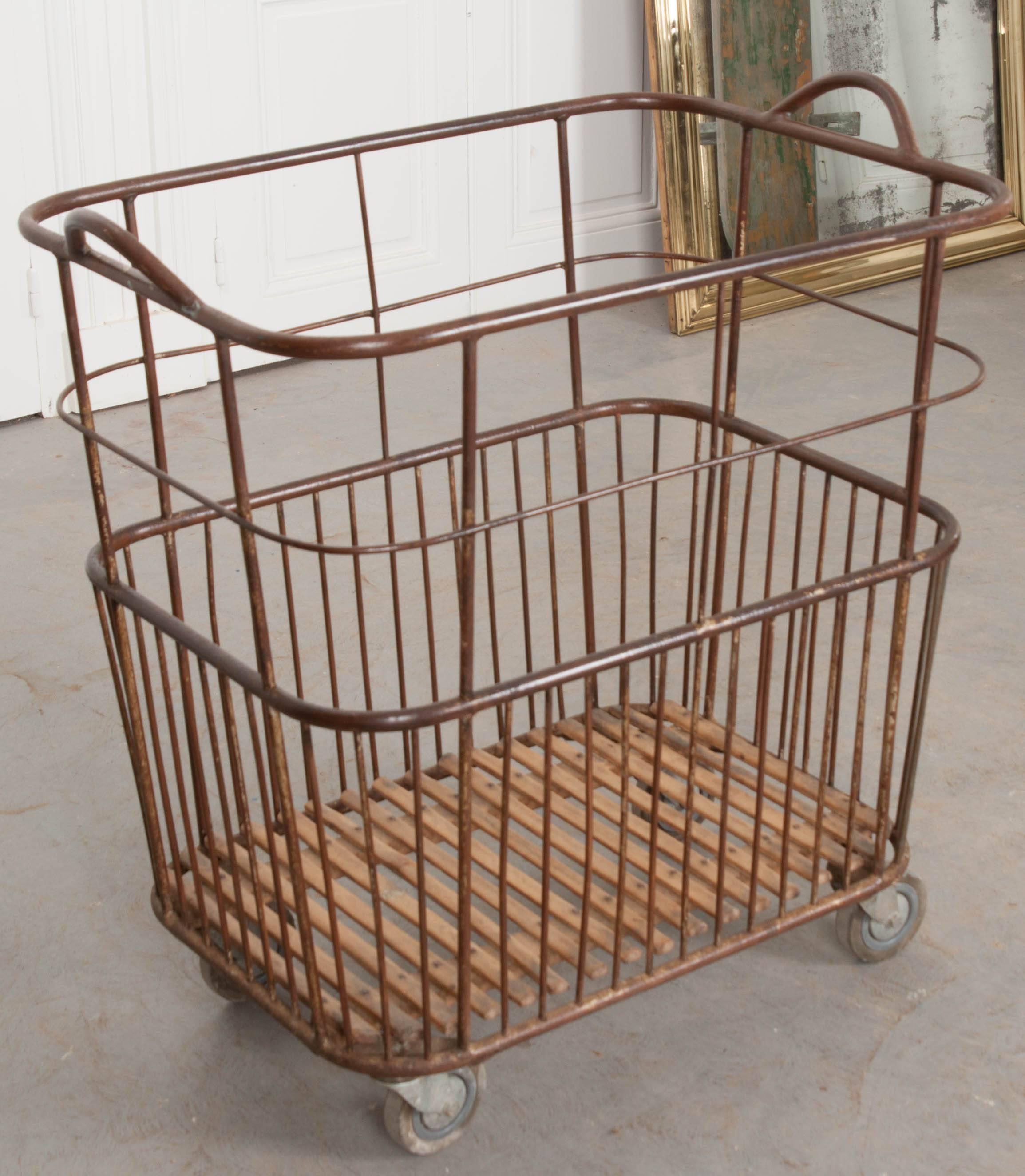 Industrial French Early 20th Century Baguette Cart