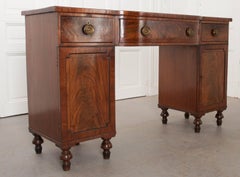 English 19th Century Mahogany Pedestal Sideboard