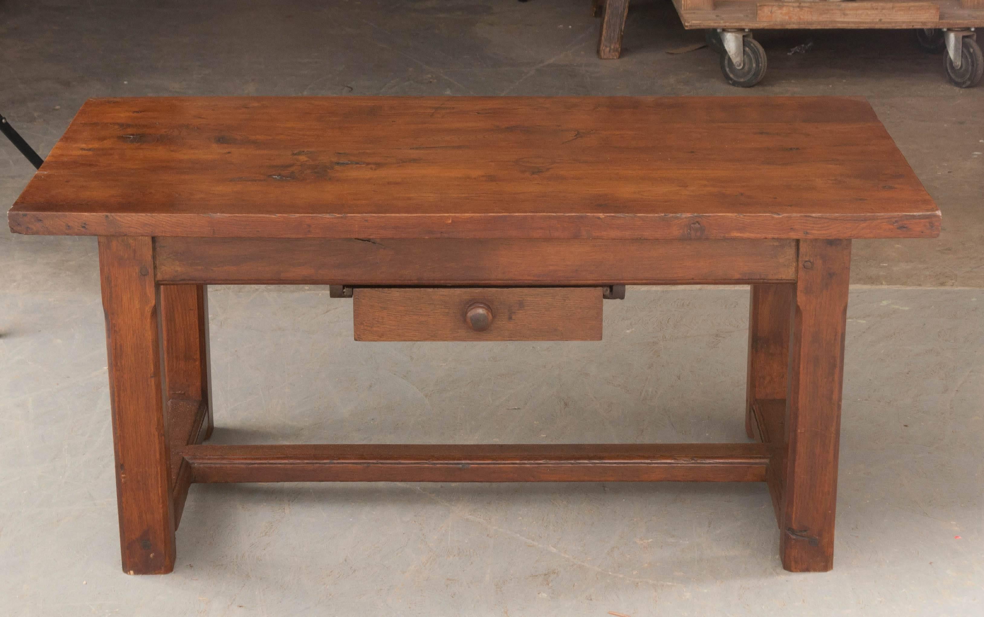 French 19th Century Chestnut Coffee Table 4