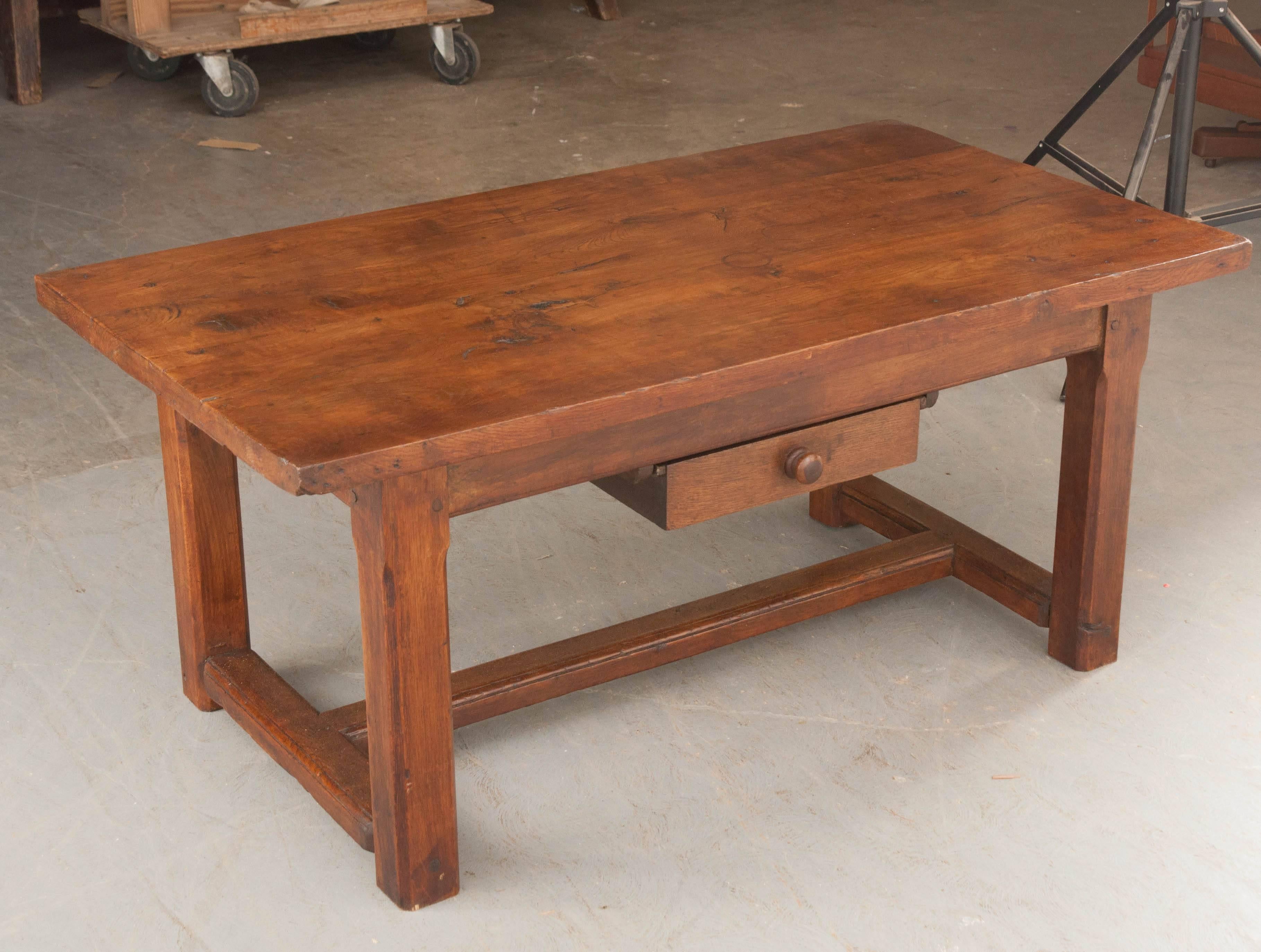 French 19th Century Chestnut Coffee Table 5