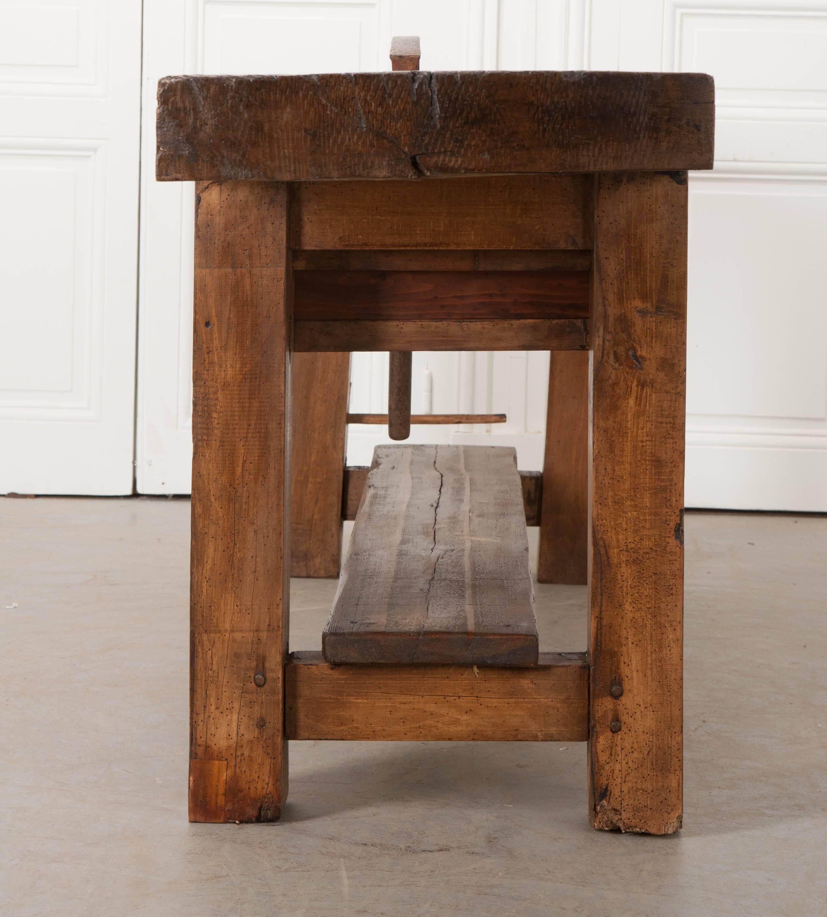 19th Century Workbench from Burgundy, France 2