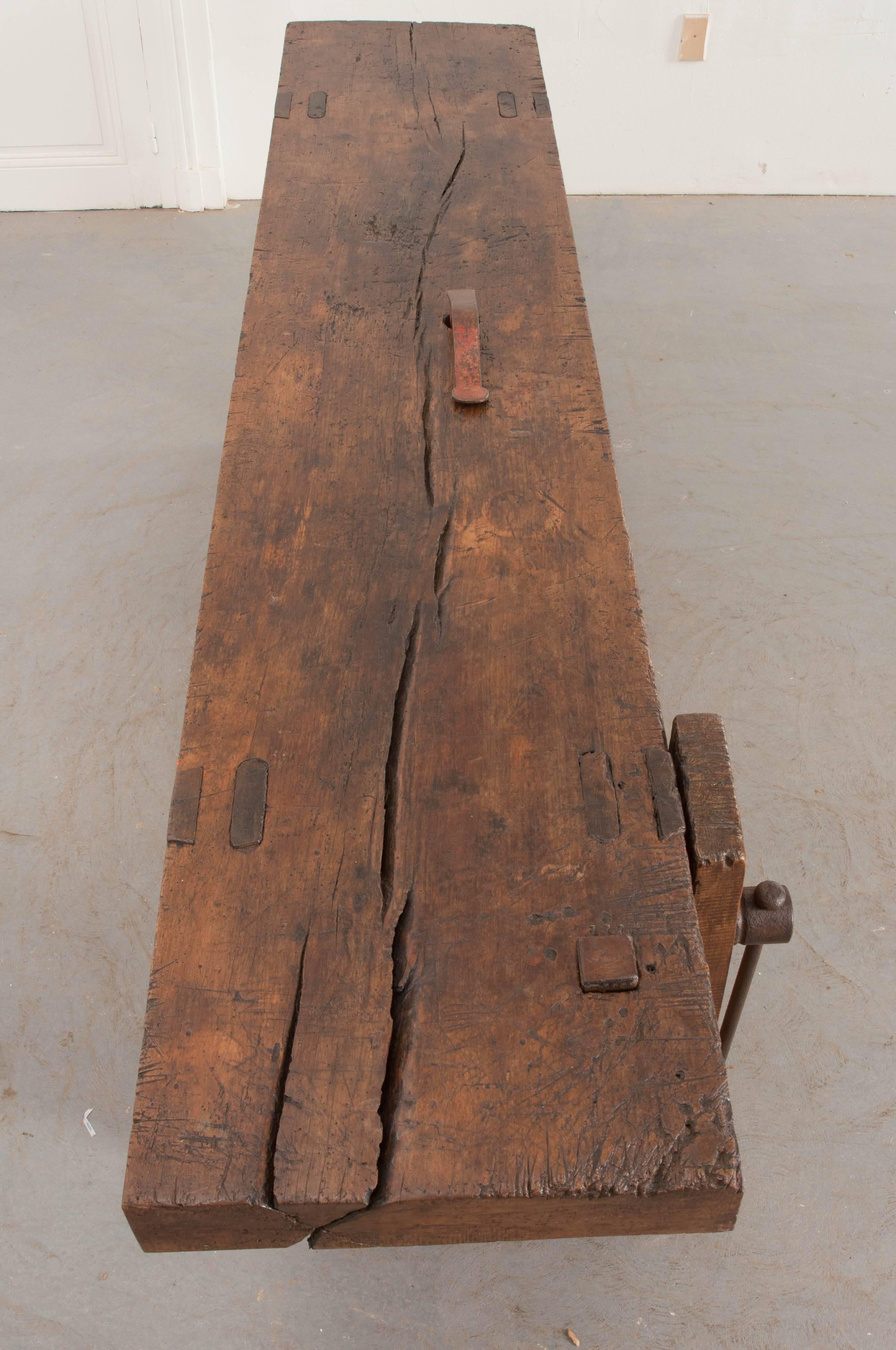 Forged 19th Century Workbench from Burgundy, France