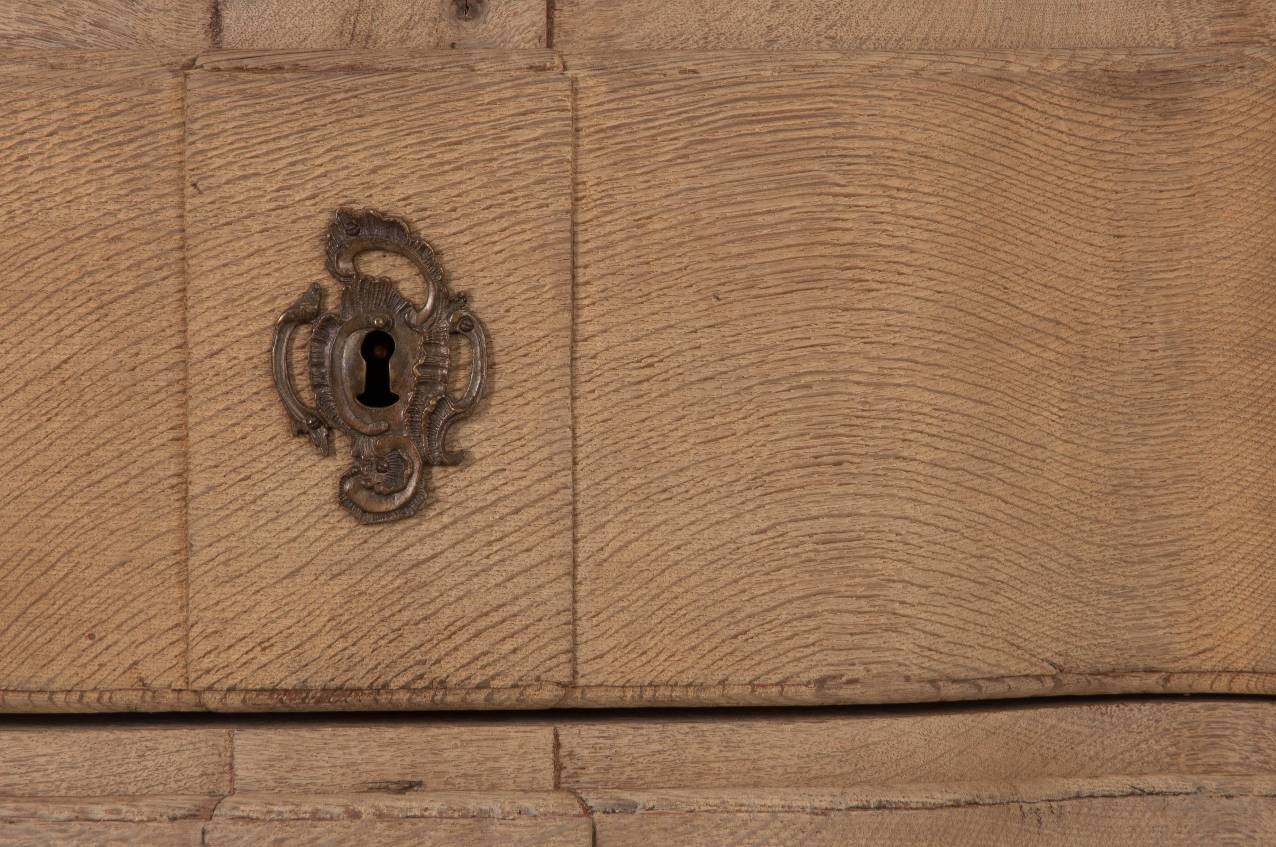 bleached oak chest of drawers