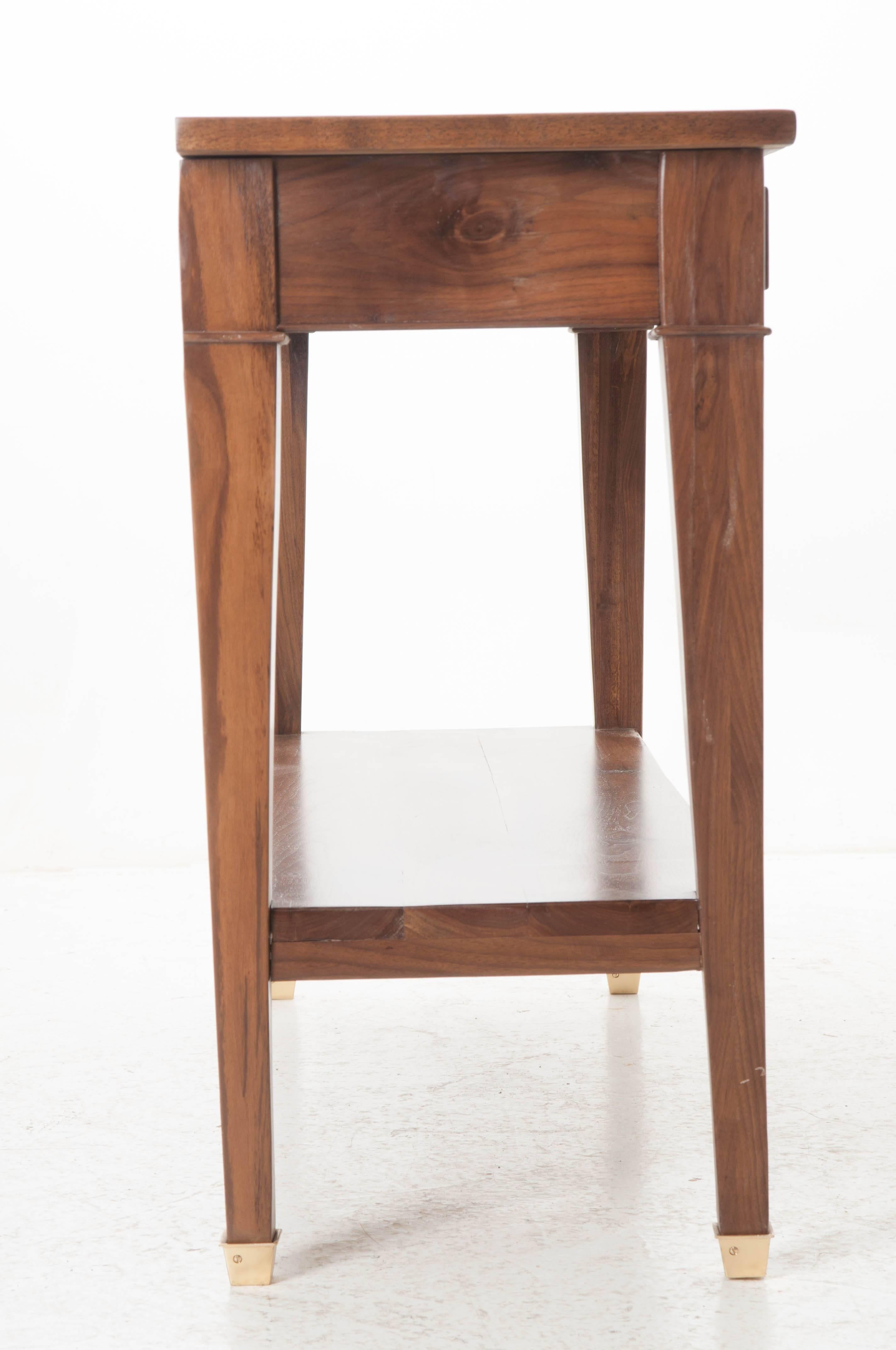 French Directoire Style Walnut Console  Vanity Made at Fireside 2