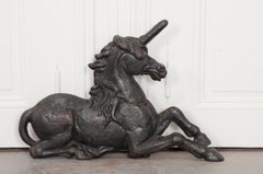 English 19th Century Cast Iron Unicorn