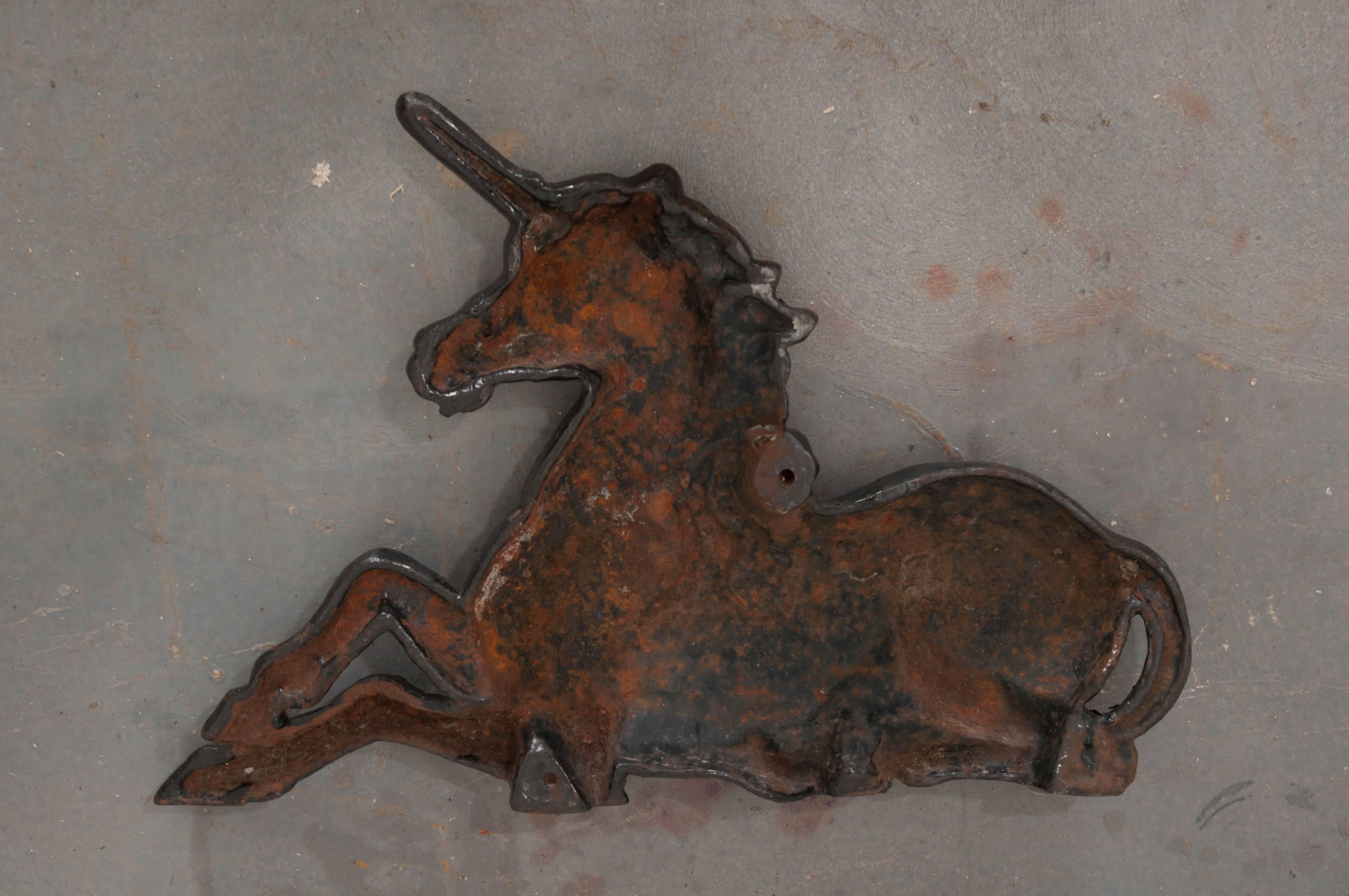 English 19th Century Cast Iron Unicorn For Sale 1