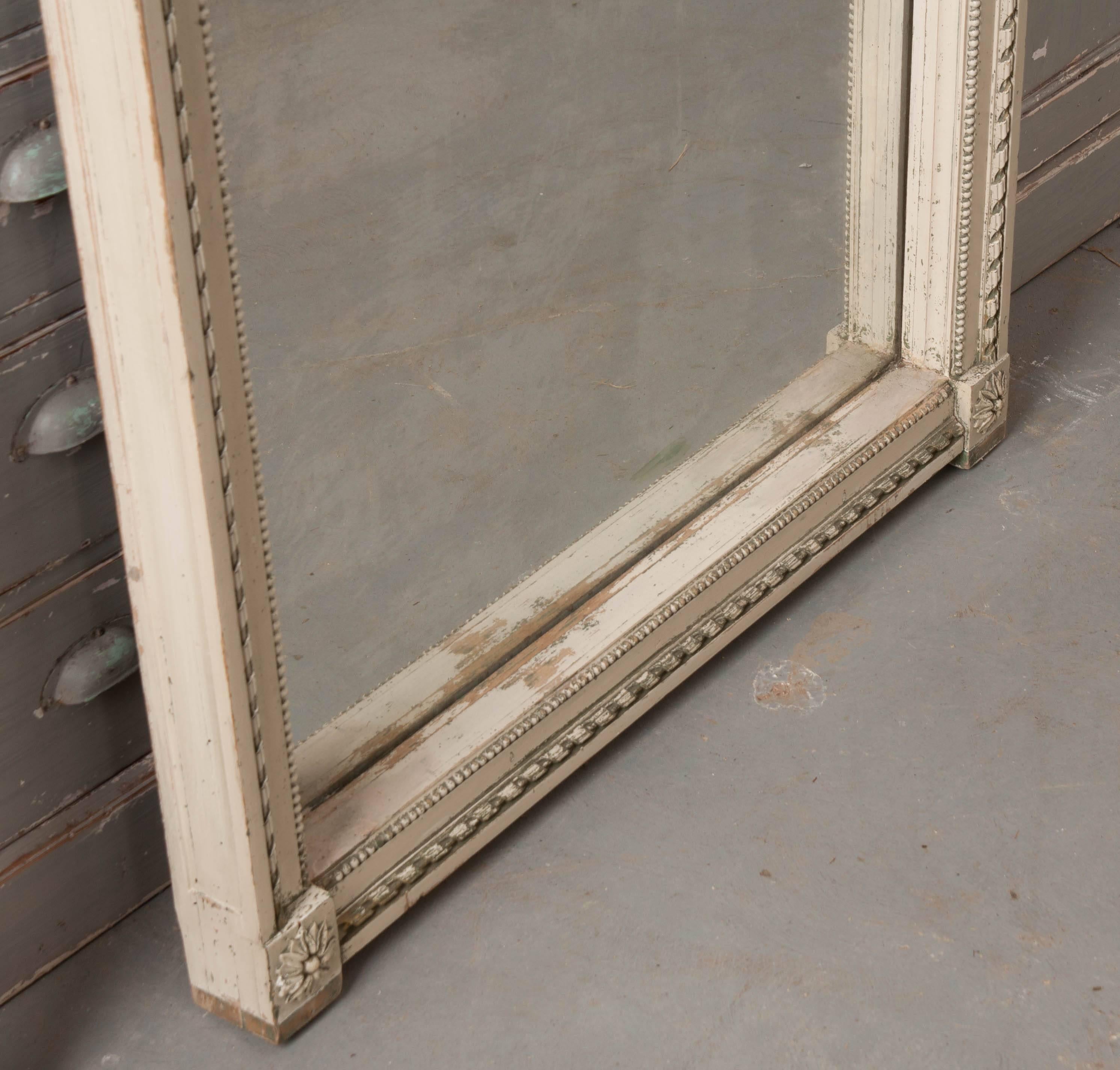 French 19th Century Painted Louis XVI Mirror 3