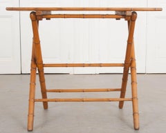 English Early 20th Century Faux Bamboo Coaching Table