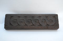 Carved wooden chest crossbar 16th–18th century
