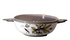 French earthenware soup bowl, 18th-19th century
