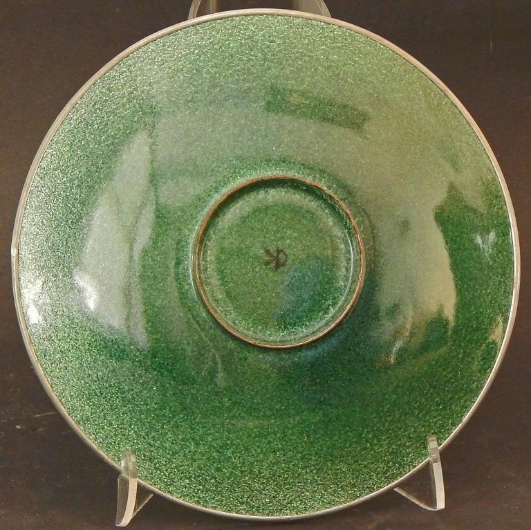 "Conch Shells," Midcentury Footed Enamel Bowl by Drerup at 1stDibs