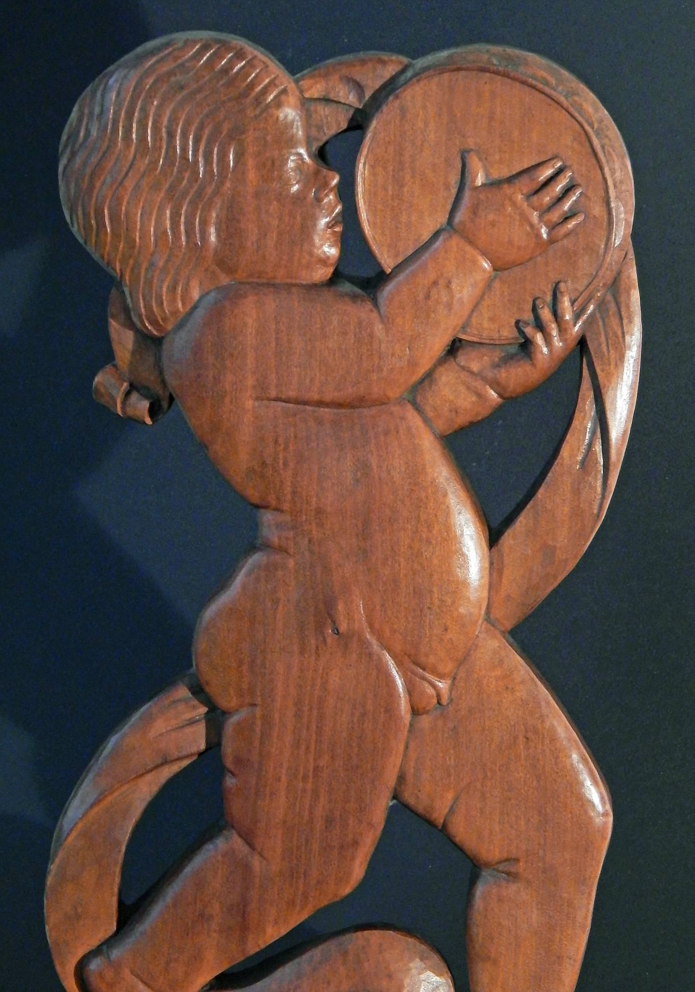 putto with tambourine