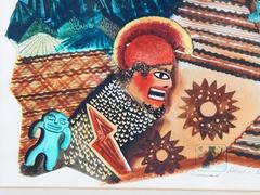 "Hawaiiana, " Extraordinary Art Deco Cubist Surreal Painting after Pearl Harbor