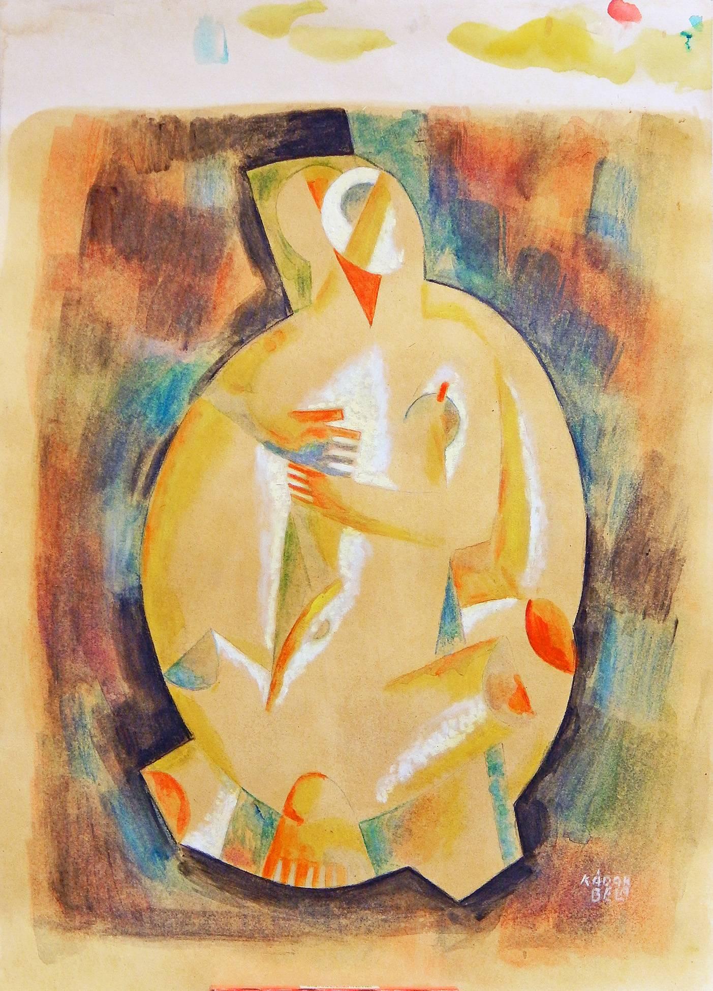 cubist figure painting