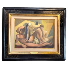 "Tre nudi in un hammam marocchino", capolavoro con nudi maschili di Azema, 1967