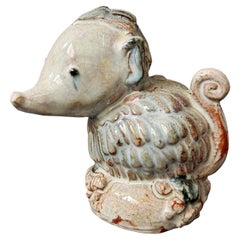 « Possum Named Charlie », charmante sculpture Art déco représentant un opossum, réalisée par Aitken, dans l'Ohio