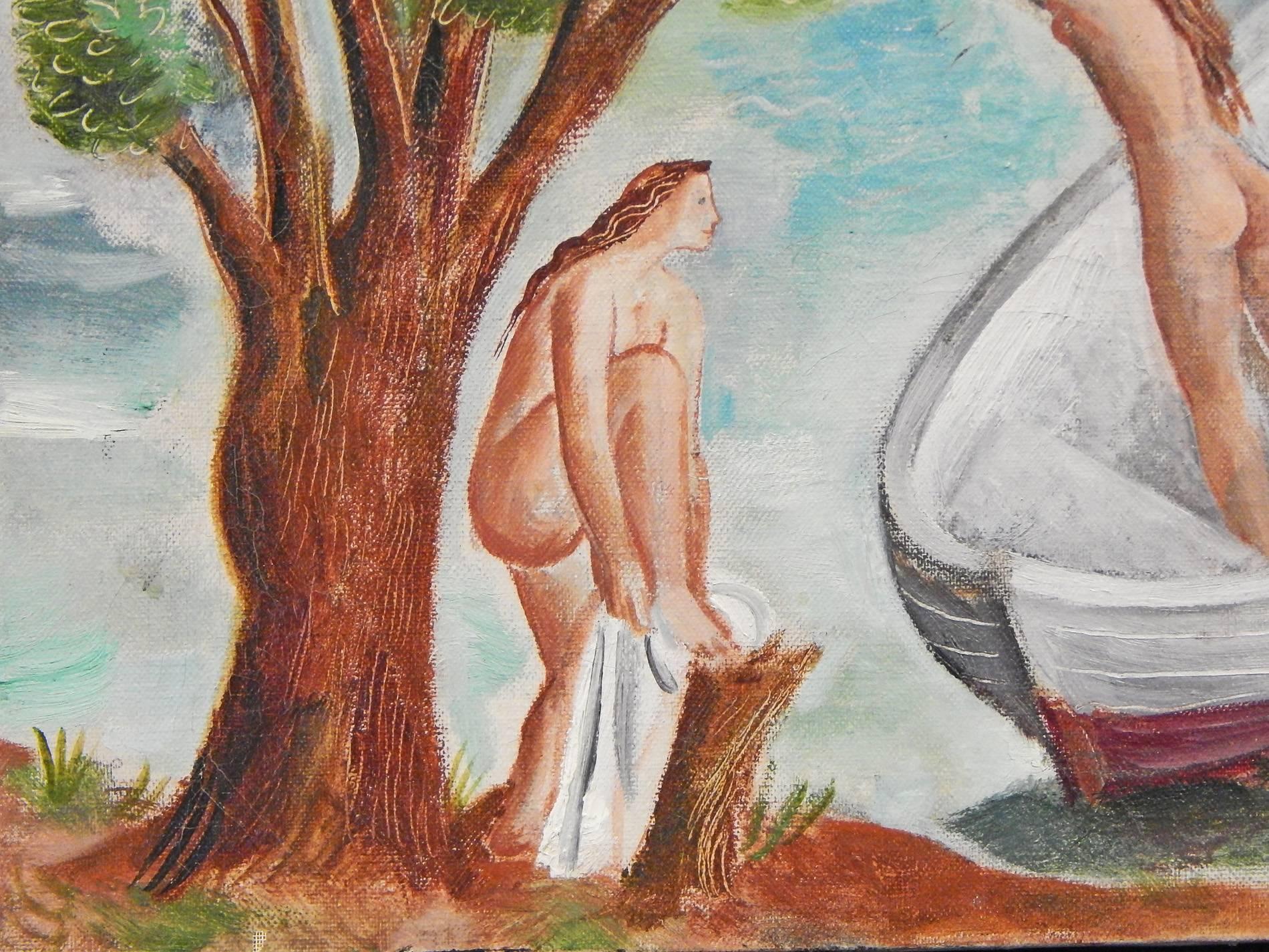 art deco nude paintings