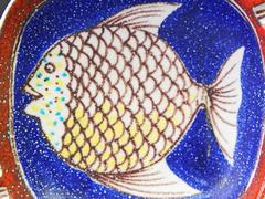 Mid-Century Dish with Fish Motif by Raymor, Made in Italy