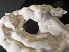 "Zephyrus and Flora, " Rare and Striking Art Deco Sculpture by Williams