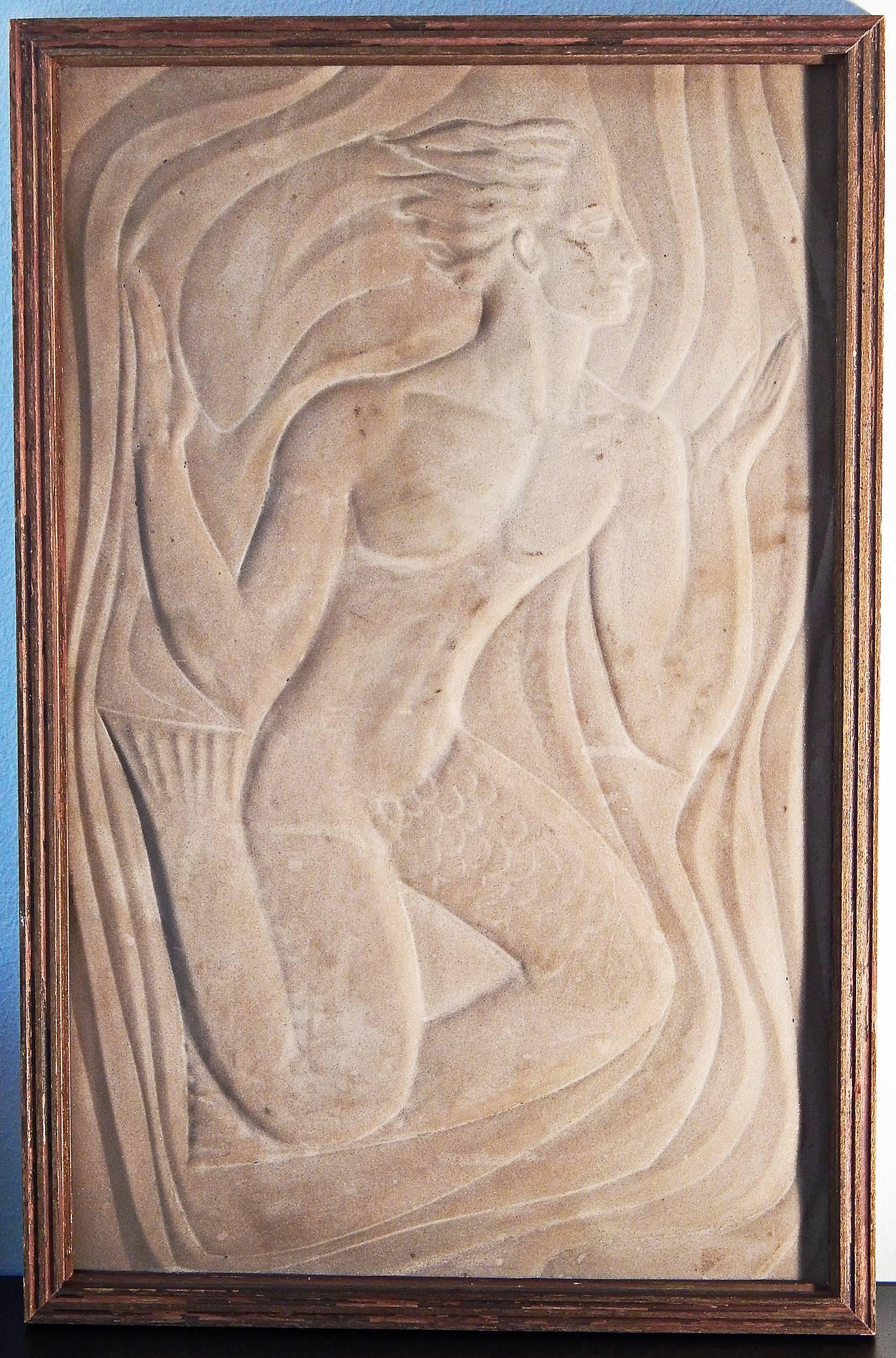 art deco relief sculpture