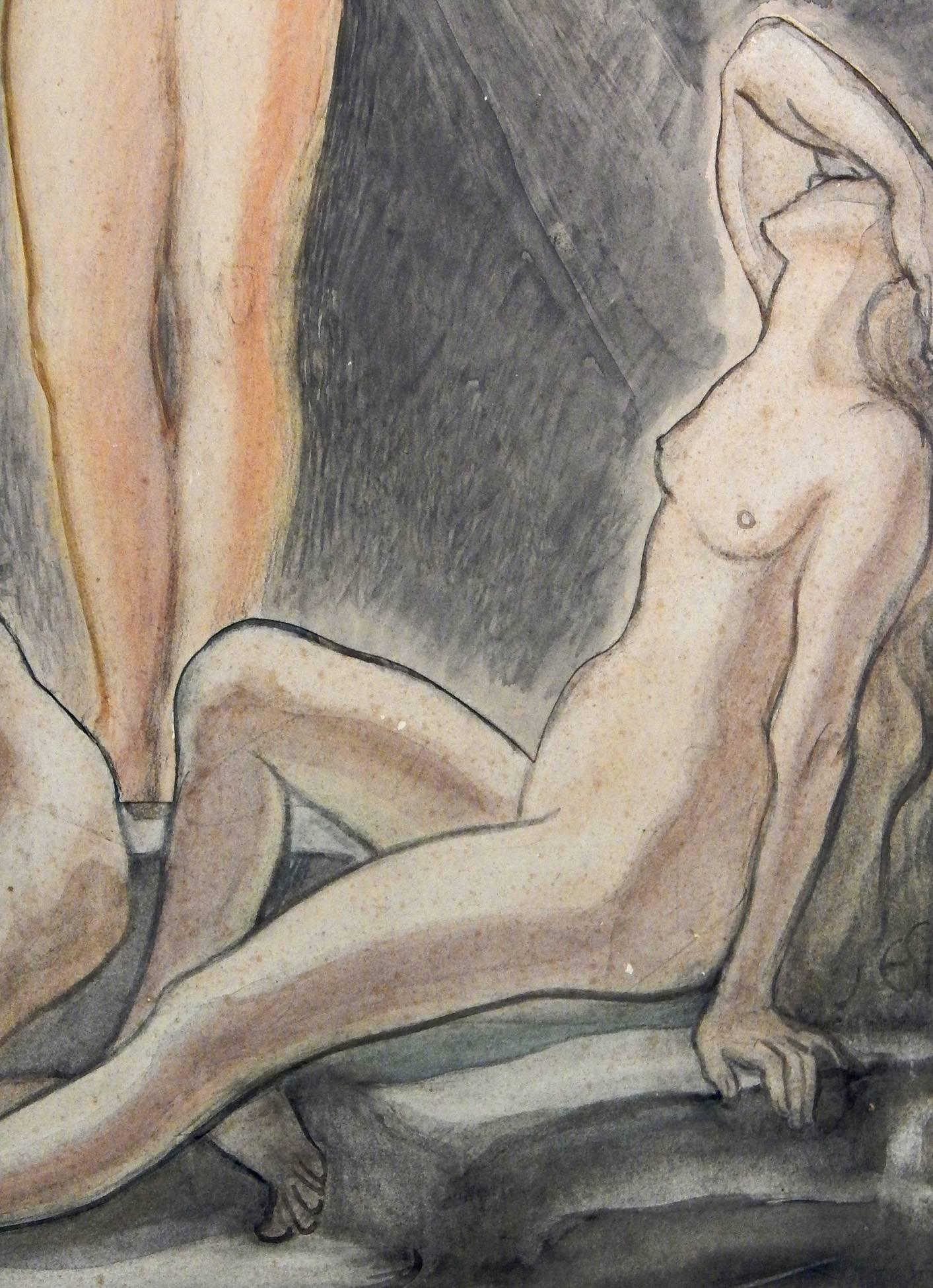 triptych nude scenes