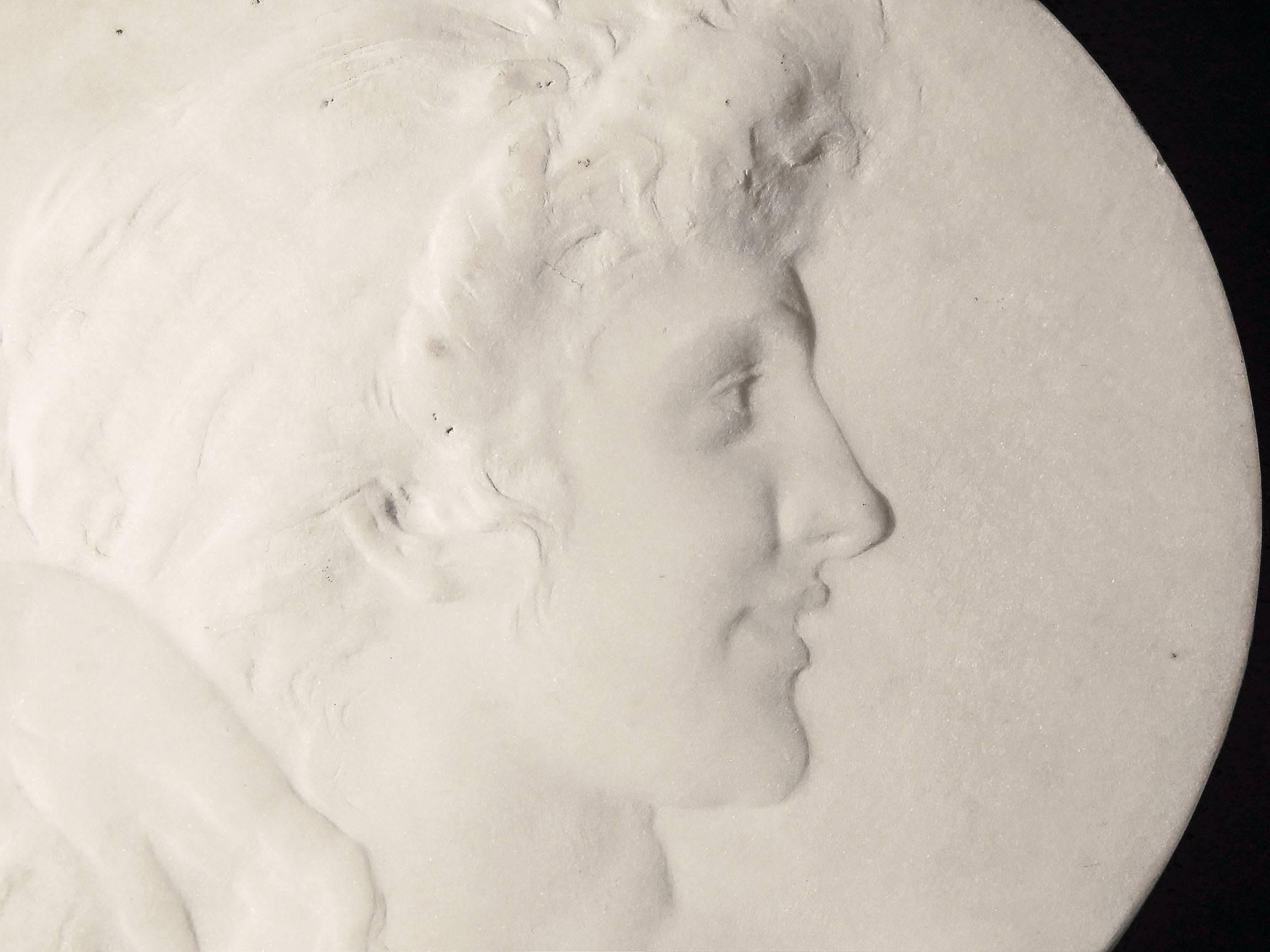 Created by one of the great masters of bas relief sculpture in America, John Flanagan, this profile depiction of the goddess Aphrodite was used as the model for the famous 