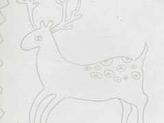 "Reindeer, " Very Rare Sgraffito Dish by Glidden Parker, Late 1940s