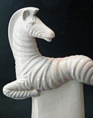 "Leaping Zebra, " Fine and Rare Art Deco Sculpture, Signed by Waylande Gregory