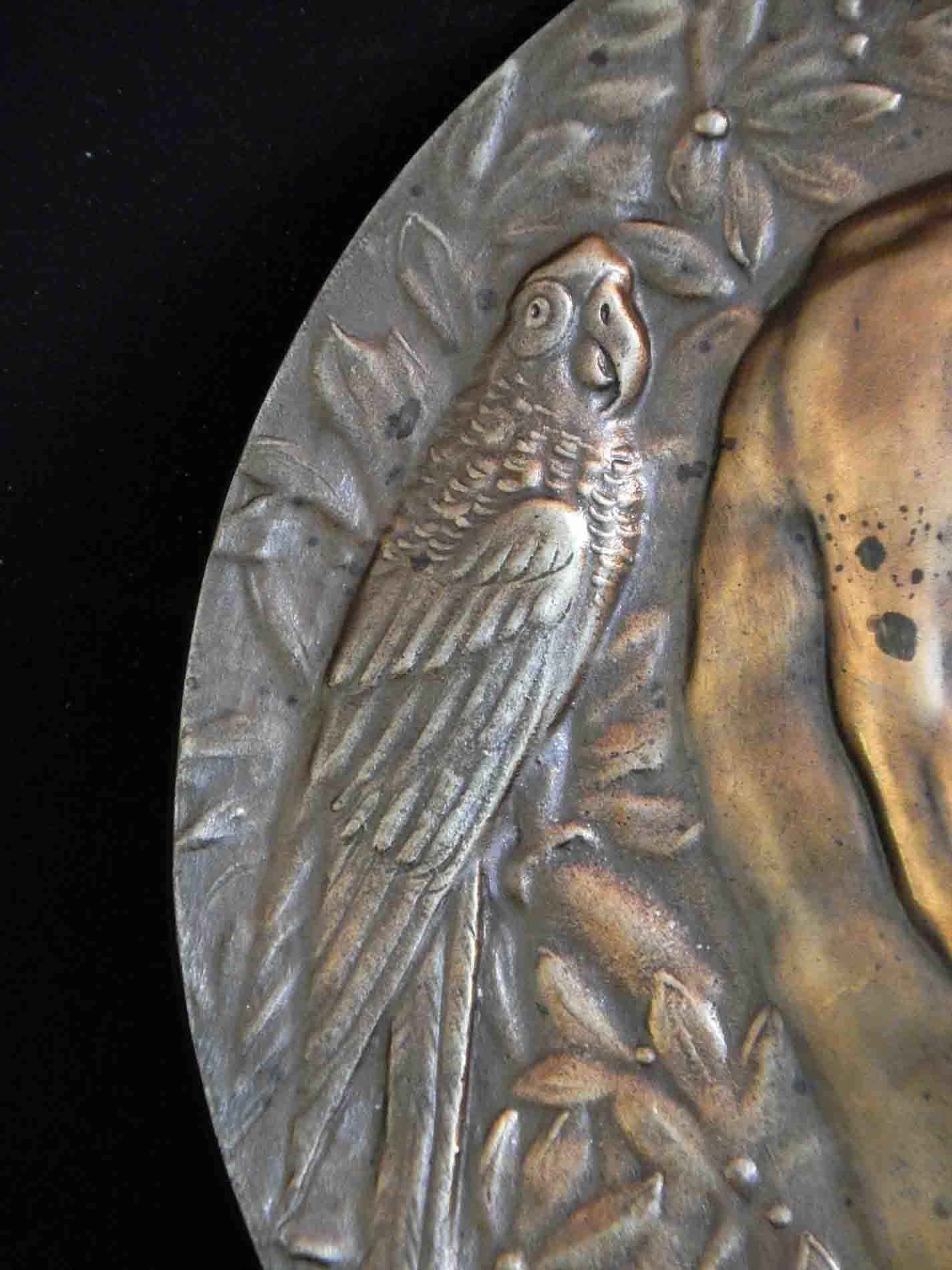 Seltener Art-Déco-Bronze-Rondell, 
