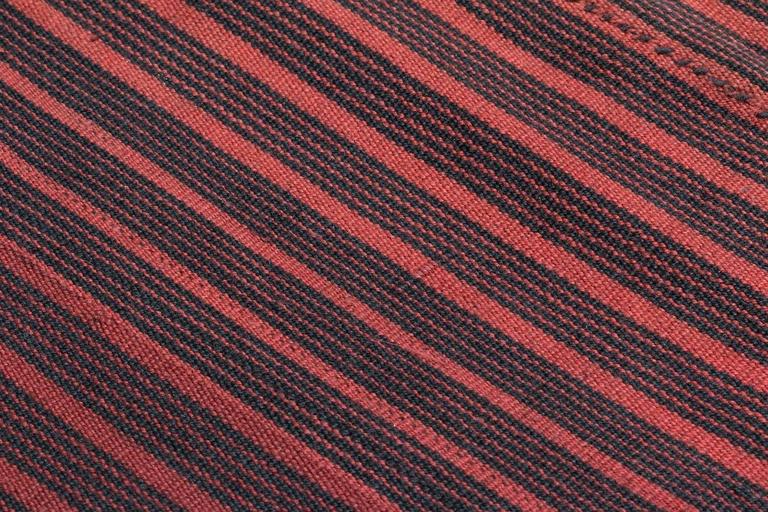 Vintage Laotian Cotton Textile Pink, Red and Indigo For Sale at 1stDibs