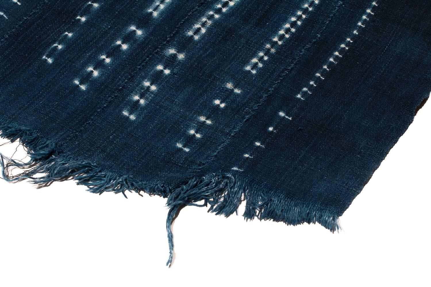Burkinabe Vintage West African Indigo Wrap Textile 