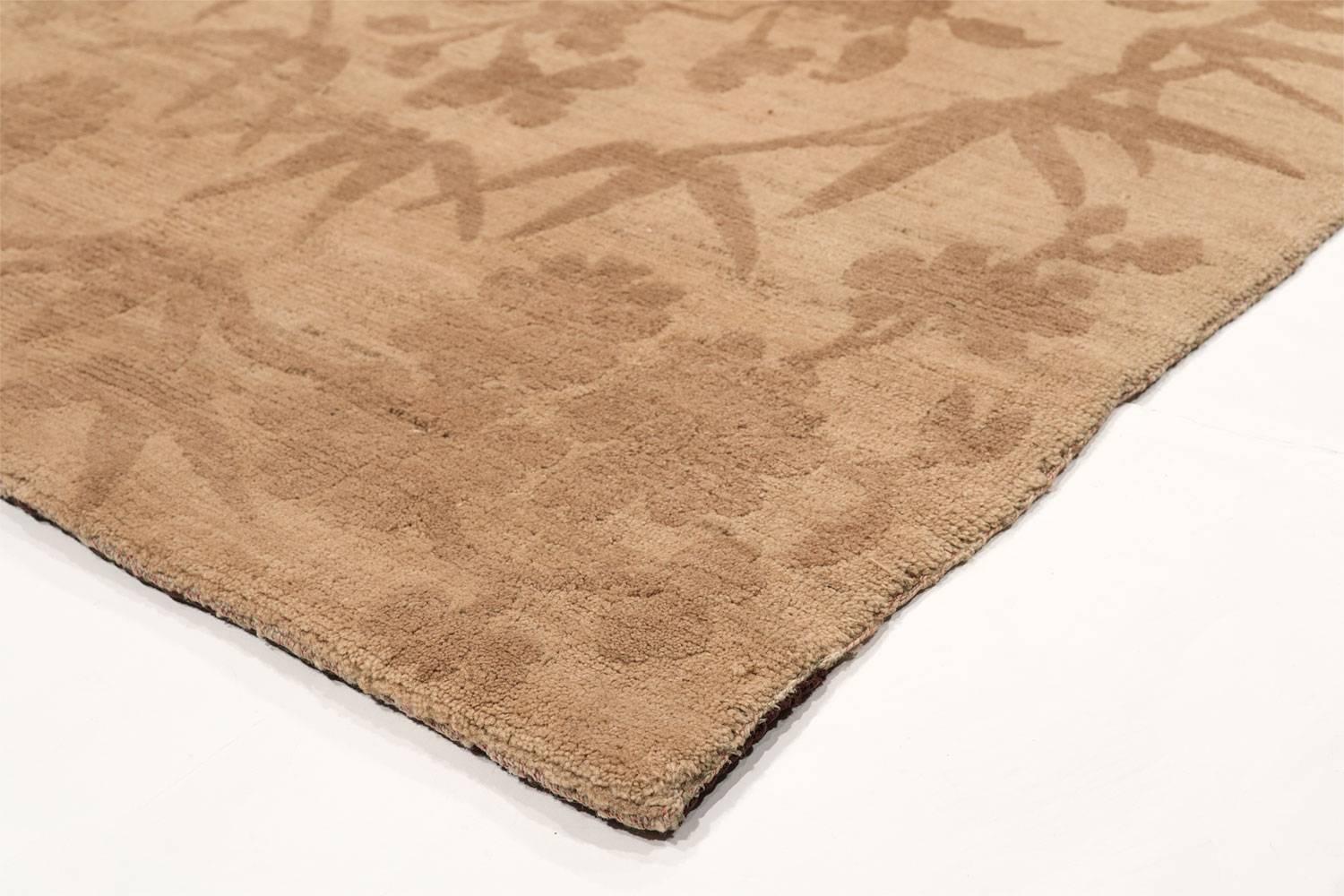 Tribal Wool Tibetan Rug from the 1980s