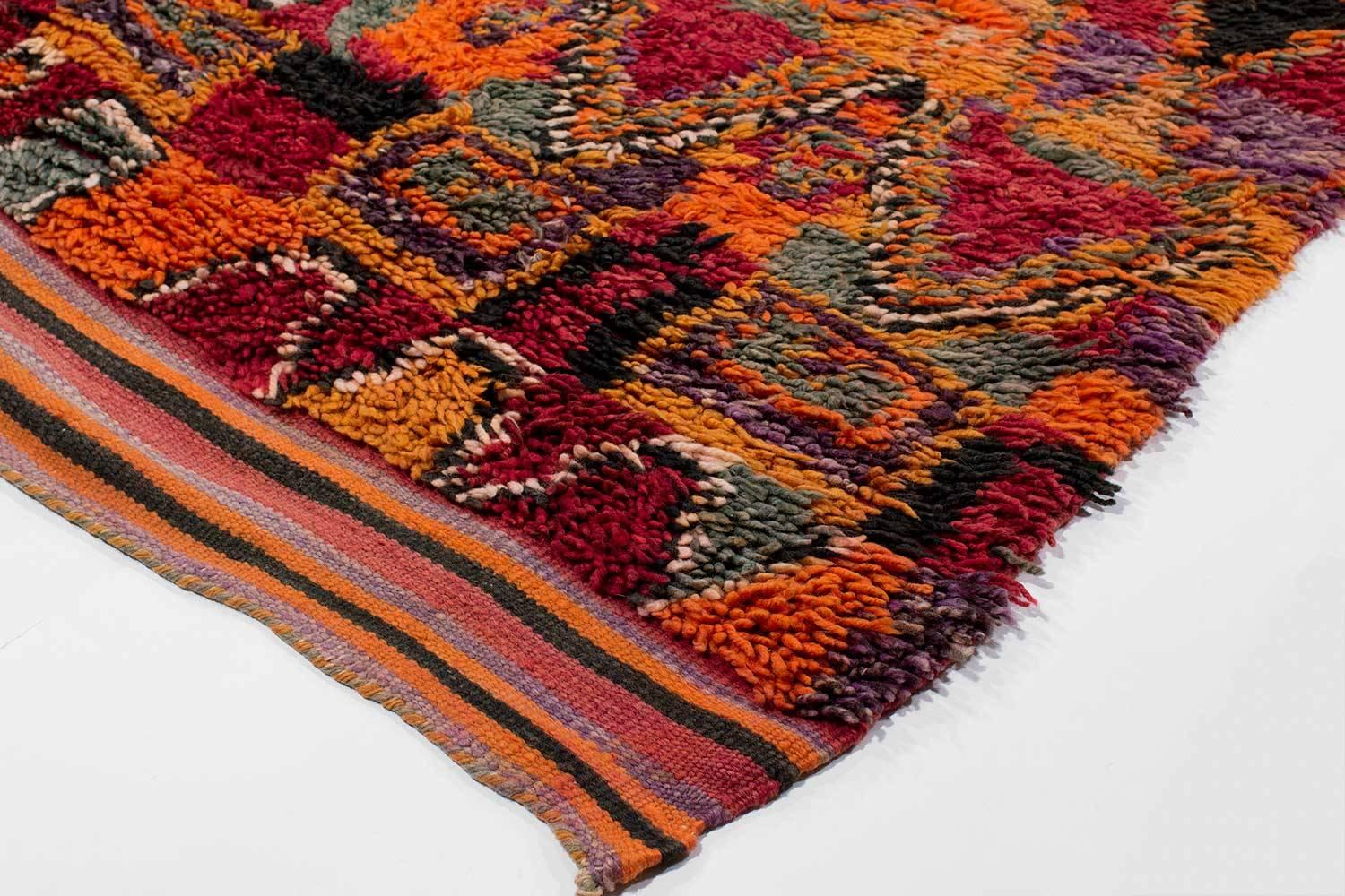 Late 20th Century Red Vintage Berber Moroccan Rug