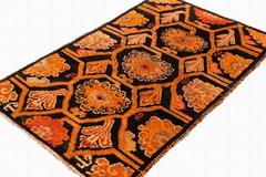 Antique Tibetan Art Deco Rug