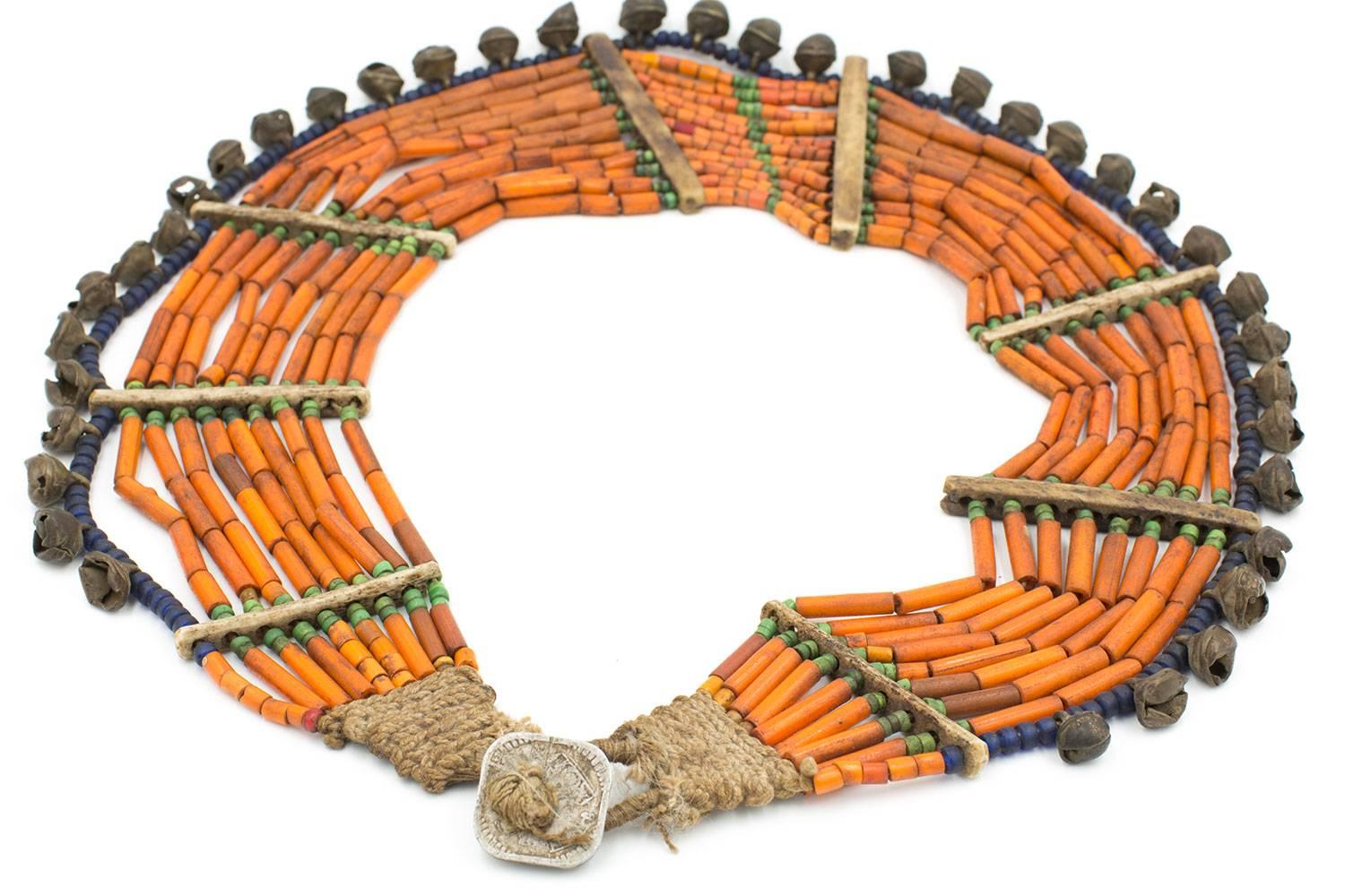 Hand-Crafted Antique Primitive Tribal Necklace from Nagaland
