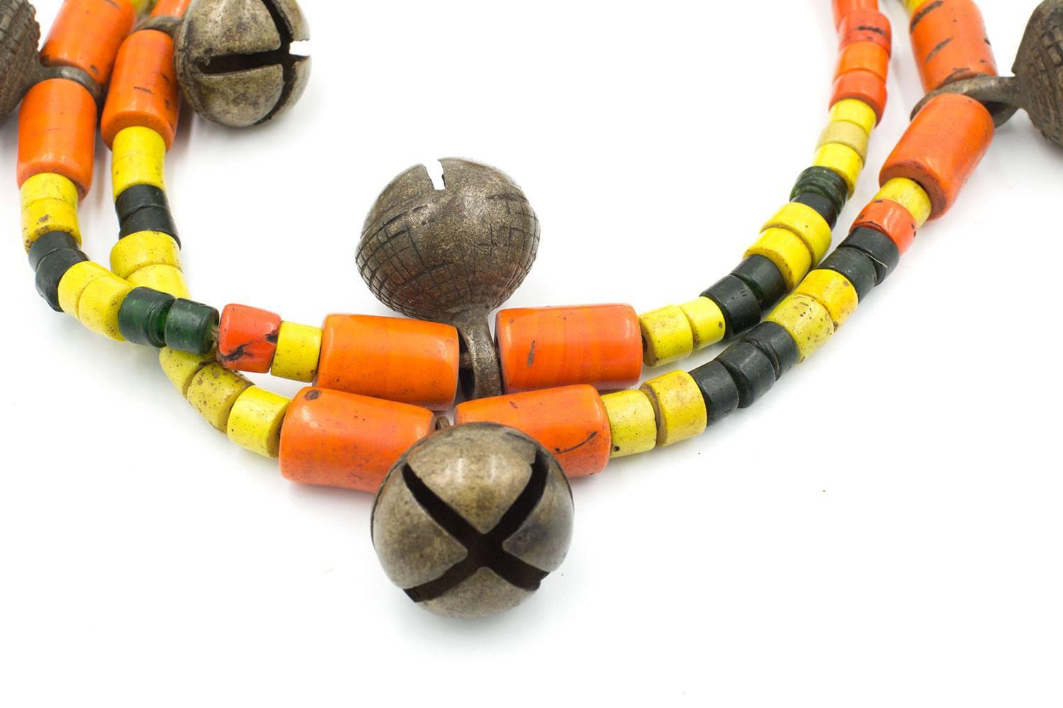 Indian Antique Naga Beaded Necklace from Nagaland