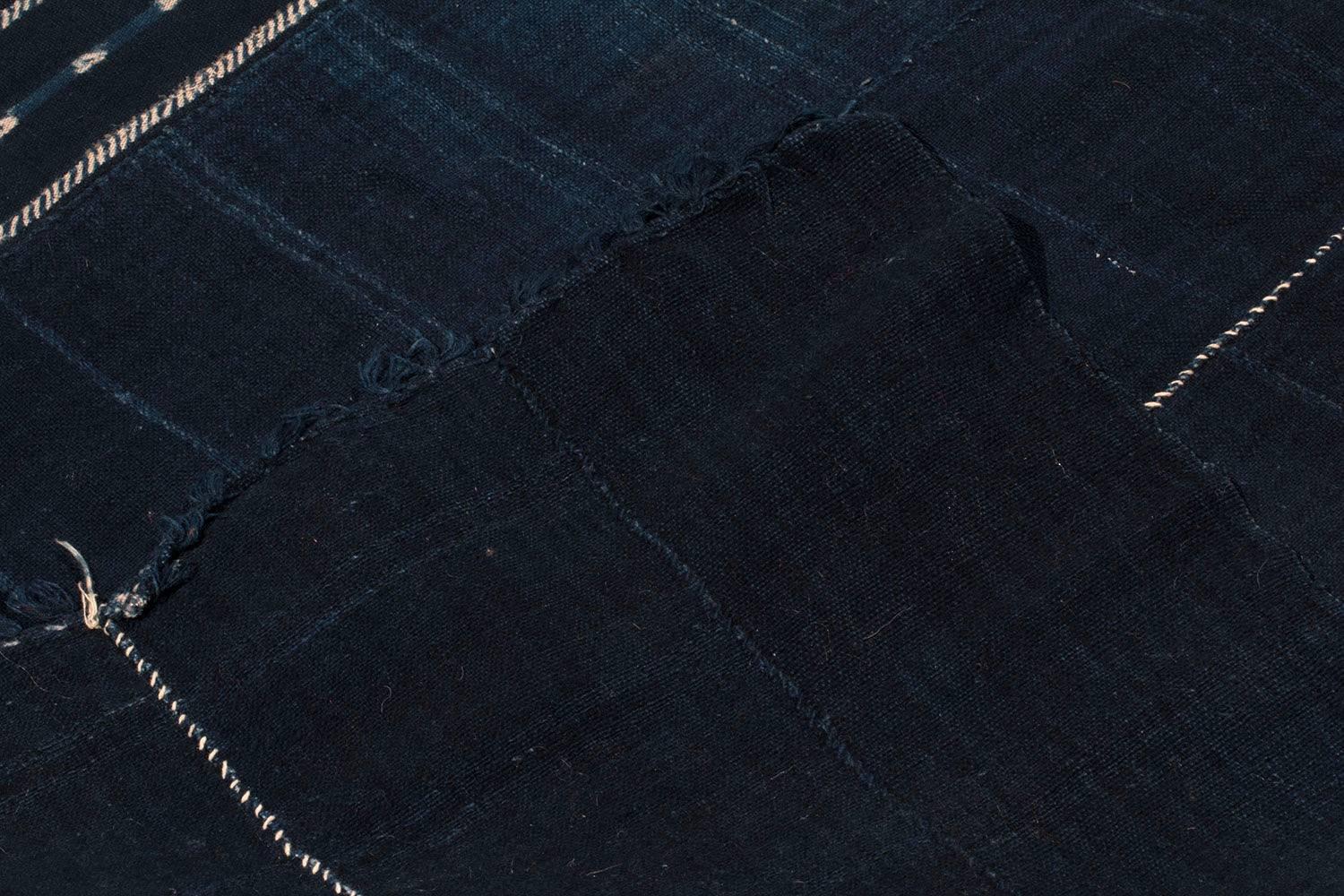 Luminous Indigo Vintage African Wrap In Good Condition In New York, NY