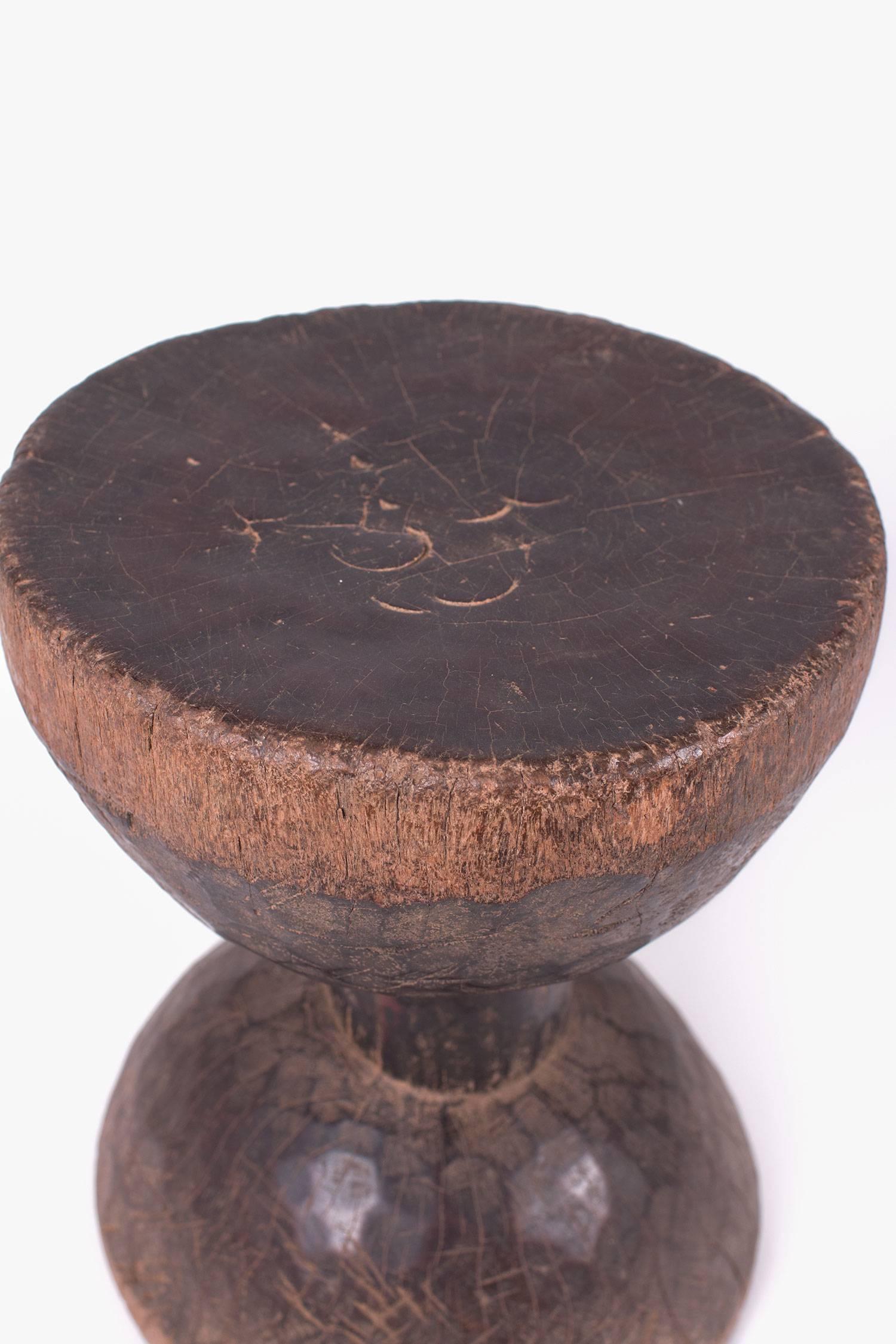 Hand-Carved Three Very Old Sculptural Ethiopian Stools