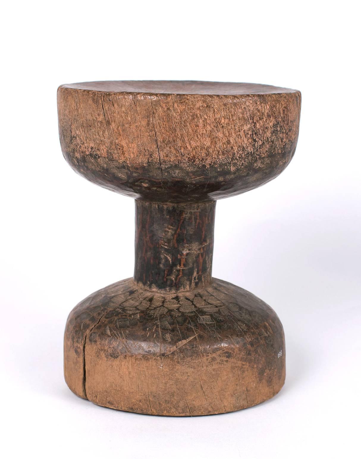 Three Very Old Sculptural Ethiopian Stools In Good Condition In New York, NY