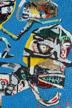 One of a Kind Multicolor Oil Painting by Street Artist Rae